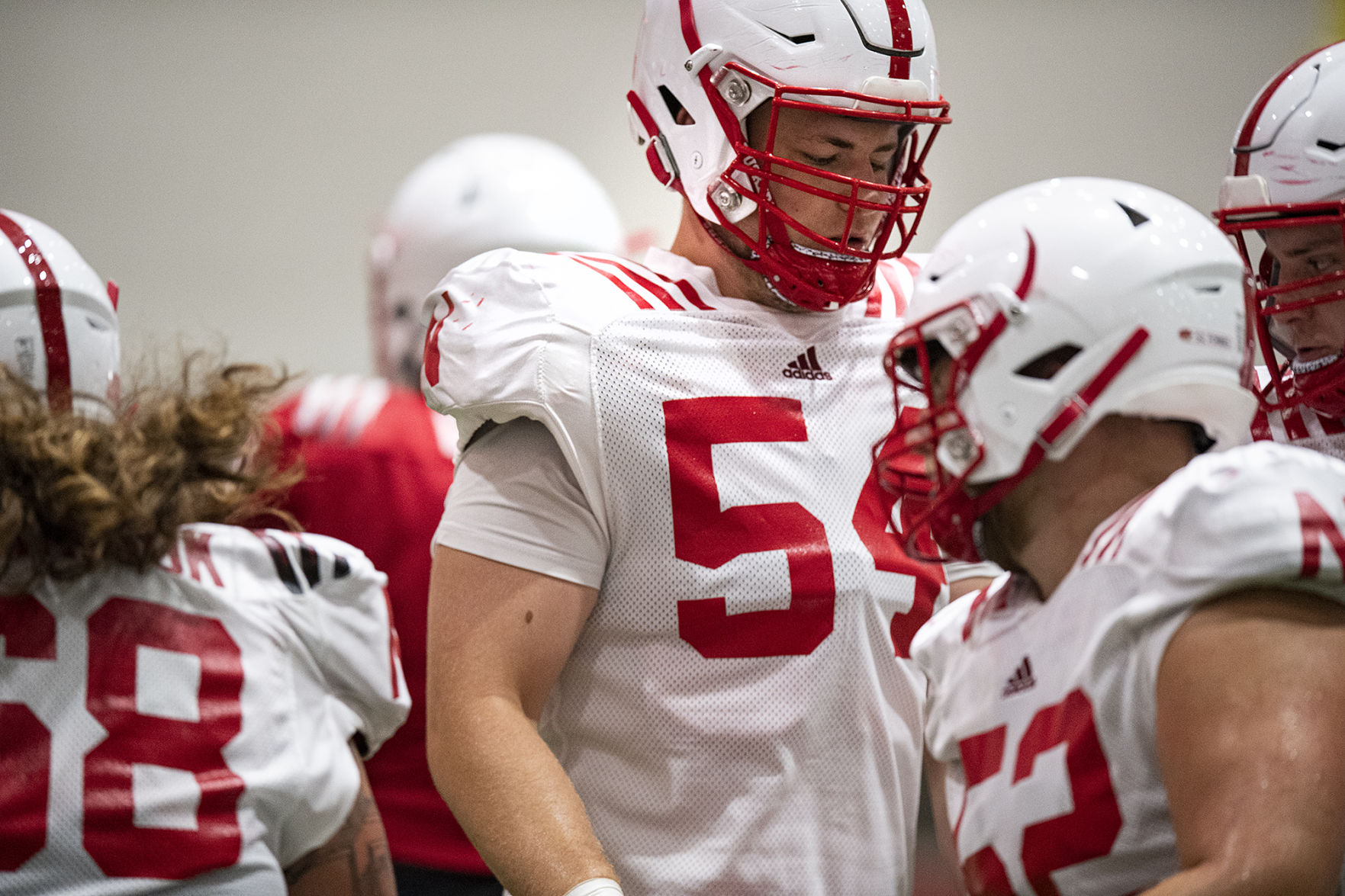 NU football practice, 8.7
